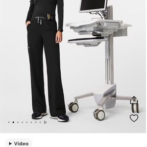 Figs Women's High Wasted Isabella Wide Leg Scrub Pants